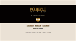 Desktop Screenshot of jackhenslee.com