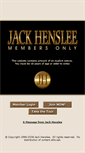 Mobile Screenshot of jackhenslee.com