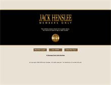 Tablet Screenshot of jackhenslee.com